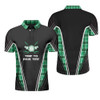 Time To Par Tee Black And Green Polo Shirt, Green Tartan Plaid Pattern Polo Shirt, Best Golf Shirt - Perfect Gift For Women