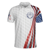 The Day I Stop Golfing Polo Shirt, Golf Pattern Skeleton Golfer American Flag Polo Shirt, Best Golf Shirt - Perfect Gift For Women