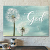 Bible Verse Canvas - Jesus Canvas Art - Be Still & Know That I Am God- Ciaocustom