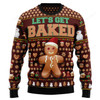FUNSTUFFPRINT Baking Let‘s Get Baked Ugly Christmas Sweater Ugly Sweater