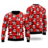 FUNSTUFFPRINT Santa Peeking Merry Christmas Ugly Christmas Sweater, Gift For Christmas Ugly Sweater