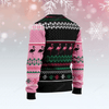 FUNSTUFFPRINT Flamingo Candy Cane Ugly Christmas Sweater for men and women Ugly Sweater