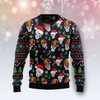 FUNSTUFFPRINT Skull Face Ugly Christmas Sweater, Custom Ugly sweater for men and womenUgly Sweater