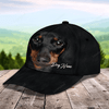 FUNSTUFFPRIT Personalized Baseball Dachshund Cap Hat For Dog Lover, 3D Full Print Dachshund Dog Cap Hat-SBC-10929