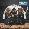 FUNSTUFFPRIT Personalized Baseball Dachshund Cap Hat For Dog Lover, 3D Full Print Dachshund Dog Cap Hat-SBC-10930