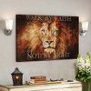 Fascinating Lion - Walk By Faith Not By Sight Jesus - Bible Verse Canvas - Scripture Canvas Wall Art - Ciaocustom