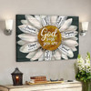 Bible Verse Wall Art Canvas - Daisy - God Says You Are Canvas - Ciaocustom