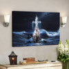 God Canvas Prints - Jesus Canvas Art - Jesus Outstretched Hands Saves Canvas Wall Art - Horizontal Christian Wall Art - Ciaocustom