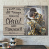 God Canvas Prints - Jesus Canvas Art - Philippians 413 I Can Do All Things Through Christ Canvas Wall Art - Ciaocustom