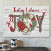 God Canvas Prints - Jesus Canvas Art - Today I Choose Joy Christmas Wall Art Canvas Christian Christmas Gifts - Ciaocustom