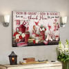 Jesus God Landscape Canvas Prints - God Wall Art - Be Still And Know That I Am God - Black And White Lion - Ciaocustom