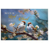 Trust In The Lord With All Your Heart Sparrows, Wall Art Canvas