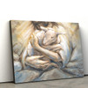 Jesus Christ Embracing Lamb In Rocks Canvas Posters - Jesus Canvas Pictures - Christian Canvas Art