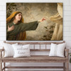 Jesus Woman Canvas Pictures - Jesus Christ Canvas Art - Christian Wall Canvas