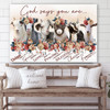 God Says You Are Cow Canvas Wall Art - Christian Canvas Wall Decor - Bible Verse Wall Art Canvas - Farmer Gift