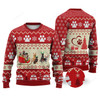 FUNSTUFFPRINT Dog Reindeer Christmas Sweater Christmas Knitted Sweater, Christmas sweatshirt, Xmas gifts Ugly Sweater