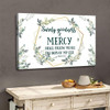 Surely Goodness And Mercy Psalm 236 Bible Verse Wall Art Canvas - Religious Wall Decor