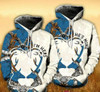 FUNSTUFFPRINT Matching Hunting Couple 3D All Over Hoodie I’m Her He’s Mine  3D Hoodie and Zip Hoodie