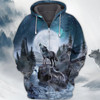 FUNSTUFFPRINT Wolf - 3D Full Print 3D Hoodie and Zip Hoodie