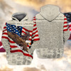 FUNSTUFFPRINT Eagle - 3D Full Print  3D Hoodie and Zip Hoodie