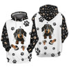 FUNSTUFFPRINT Lovely Dachshund  3D Hoodie and Zip Hoodie