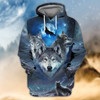 FUNSTUFFPRINT Wolf - 3D Full Print  3D Hoodie and Zip Hoodie