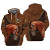 FUNSTUFFPRINT Love Horse 3D Full Print  3D Hoodie and Zip Hoodie