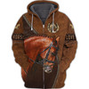FUNSTUFFPRINT Love Horse 3D Full Print  3D Hoodie and Zip Hoodie