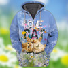 FUNSTUFFPRINT Love Cats, 3D Full Print  3D Hoodie and Zip Hoodie