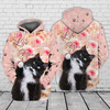 FUNSTUFFPRINT  Love Cat,For Cat Lover  3D Hoodie and Zip Hoodie