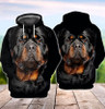 FUNSTUFFPRINT Rottweiler  3D Hoodie and Zip Hoodie