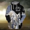FUNSTUFFPRINT White Horse 3D Shirts Design, Love Horse  3D Hoodie and Zip Hoodie