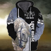 FUNSTUFFPRINT White Horse 3D Shirts Design, Love Horse  3D Hoodie and Zip Hoodie