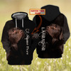 FUNSTUFFPRINT Labrador Retriever - Personalized Name  3D Hoodie and Zip Hoodie