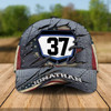 FUNSTUFFPRINT Personalized Motocross Cap, Custom Name Dirt Bike Hat, Motocross 3D Cap for Husband, Him