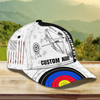 FUNSTUFFPRINT Personalized Archery Baseball Cap for Man, Archery Hat for Husband, Archery Hat for Him, Cap for Archers
