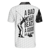 Men Polo Shirt - Bad Day Of Golf Polo Shirt, Black And White Skull Flag Polo Shirt - Gift For Golfer - Funny Golf Shirt For Men