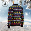 FUNSTUFFPRINT Santa Beerd Ugly Christmas Sweater, Christmas ugly sweatshirt, Christmas gifts for Dad Ugly Sweater