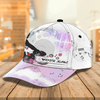 FUNSTUFFPRINT Custom Name Dj On Purple Background Classic Baseball Cap Hat 3D With Adjustable Brim For Men's Women's, Gift for DJ, International Dj gifts