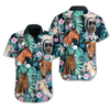 Wild And Free Horse Tropical Design Hawaiian Shirt, Gift for horse lovers