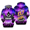 FUNSTUFFPRINT  Dj - Personalized Name    3D Hoodie and Zip Hoodie