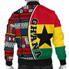 FUNSTUFFPRINT Ghana Men’s Bomber Jacket – Flag & Kente Pattern Special A25 Bomber Jacket