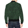 FUNSTUFFPRINT Green Egg Skin Dragon Pattern Print Mens Bomber Jacket