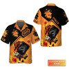 Custom Poker Royal Flush On Fire Personalized Name 3D Hawaiian Shirt For Poker Players