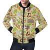 FUNSTUFFPRINT Guinea Pig Pattern Print Mens Bomber Jacket