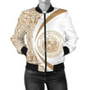 FUNSTUFFPRINT Hawaii Coat Of Arm Women’s Bomber Jacket – Circle Style 06 – AH – J1 Bomber Jacket
