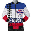 FUNSTUFFPRINT Hawaii Flag Polynesian Men’s Bomber Jacket – AH J4 Bomber Jacket