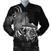FUNSTUFFPRINT Hawaii Map Turtle Hibiscus Divise Polynesian Bomber Jacket – AH – JR Bomber Jacket
