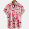 Hawaiian Funny Animal Pig Print Pocket Short Sleeve hawaiian Shirt