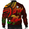 FUNSTUFFPRINT Hawaii Polynesian Turtle Hibiscus Bomber Jacket – Color Flag – AH – J4R Bomber Jacket